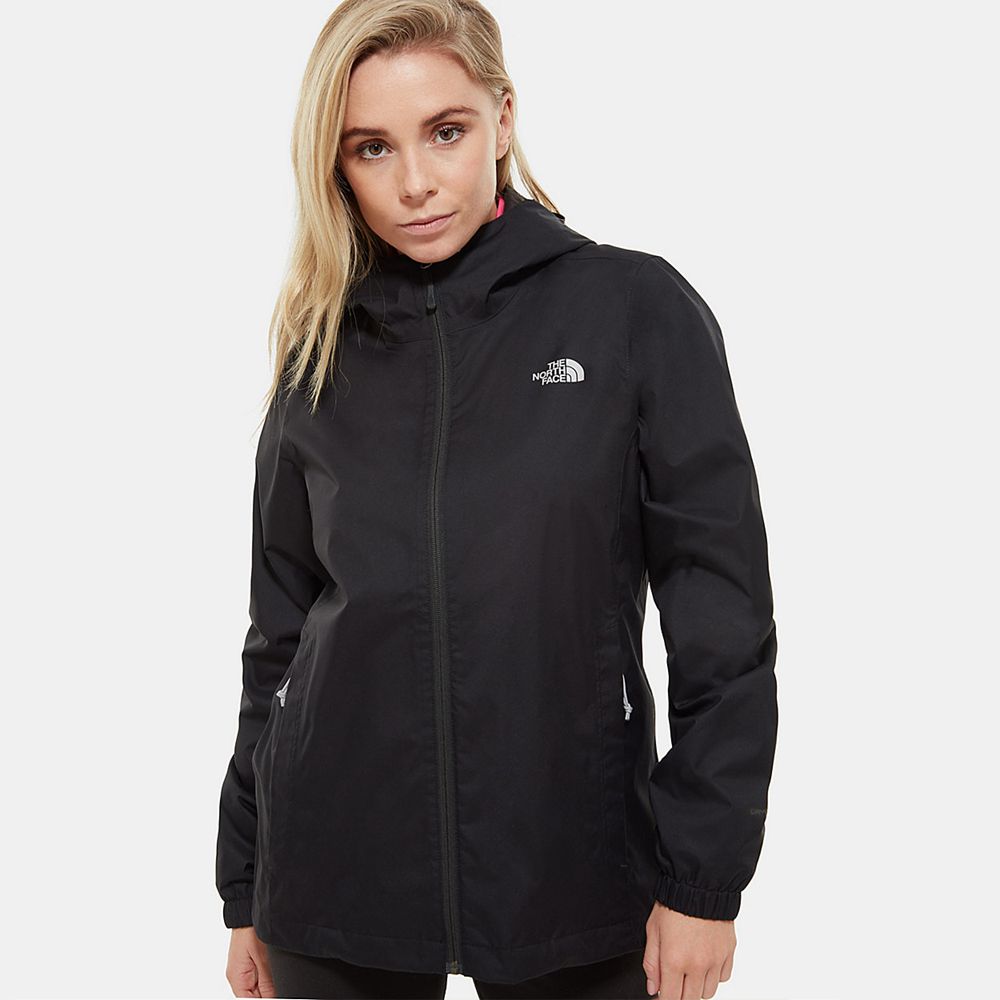 The North Face Hooded Jacket Womens Australia - The North Face Quest Black / Grey Hiking (BSR-859436